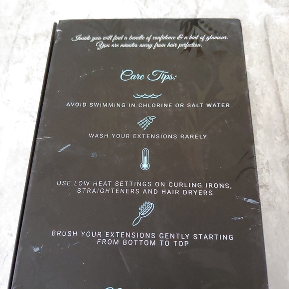 Zala Premium Clip In Hair Extensions 100% Human Hair Dark Brown 12” - Picture 12 of 13